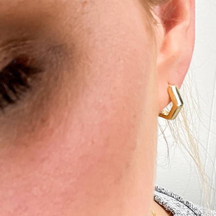 Henley Hexagon Huggies for wholesale by Cali Salt