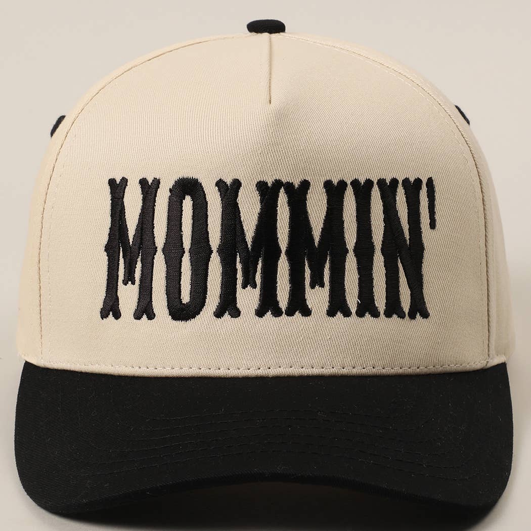Fashion City – wholesale Trucker hat – Unisex – MOMMIN' Letter Embroidery Two-Tone Trucker Hat31
