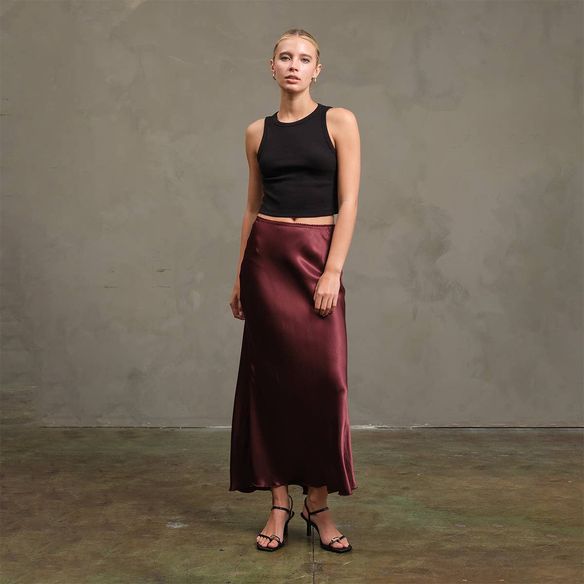 RAISONNEL - Wholesale Skirt - Women's - Satin Slip Skirt - RS104913