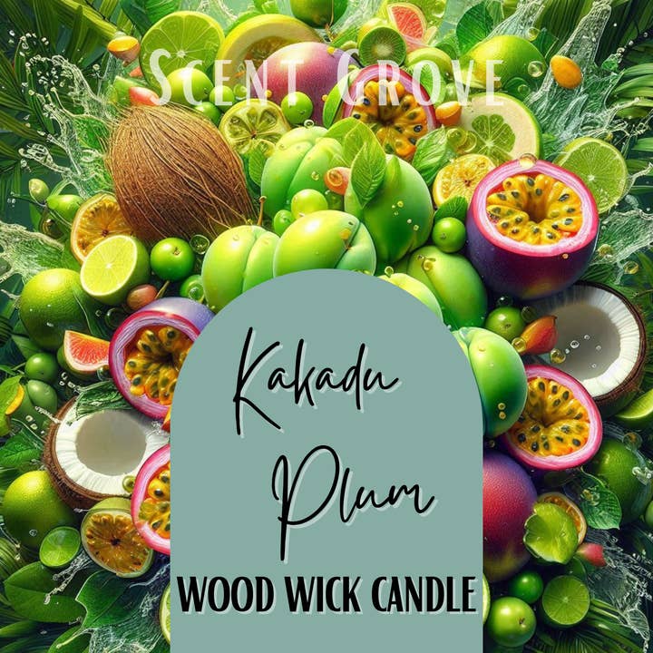 Scent Grove - Wholesale Jar/filled candle - Kakadu Plum scented Wood Wick Soy Candle