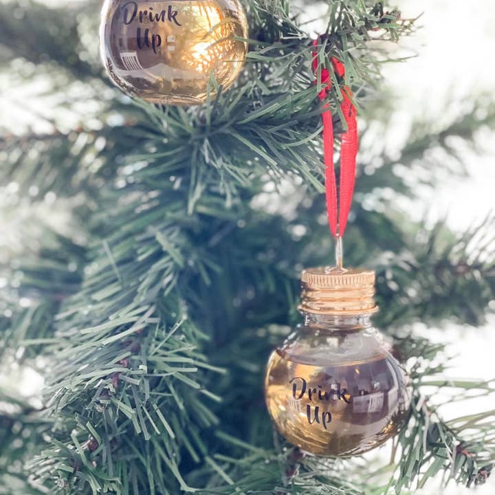 Harris Girls & Co. - Wholesale Ornament - "Drink Up" Shot Ball/Ornament
