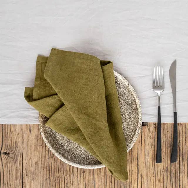 MagicLinen (We handle U.S. import procedures for you) - Wholesale Dinner & cloth napkin - Set of 2 linen napkins in bundle | Table decor8