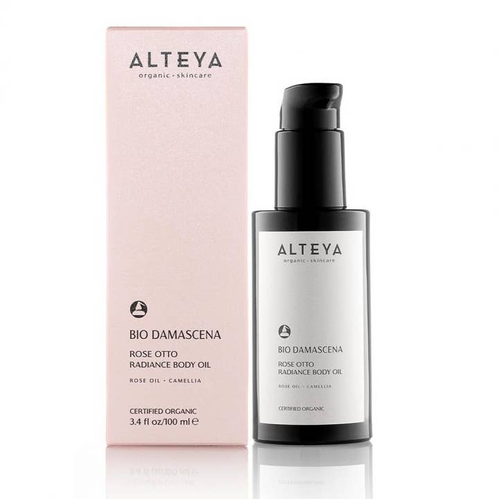 Bio Damascena Rose Otto Körperöl für strahlende Haut – 100 ml für den Großhandel von Alteya Organics