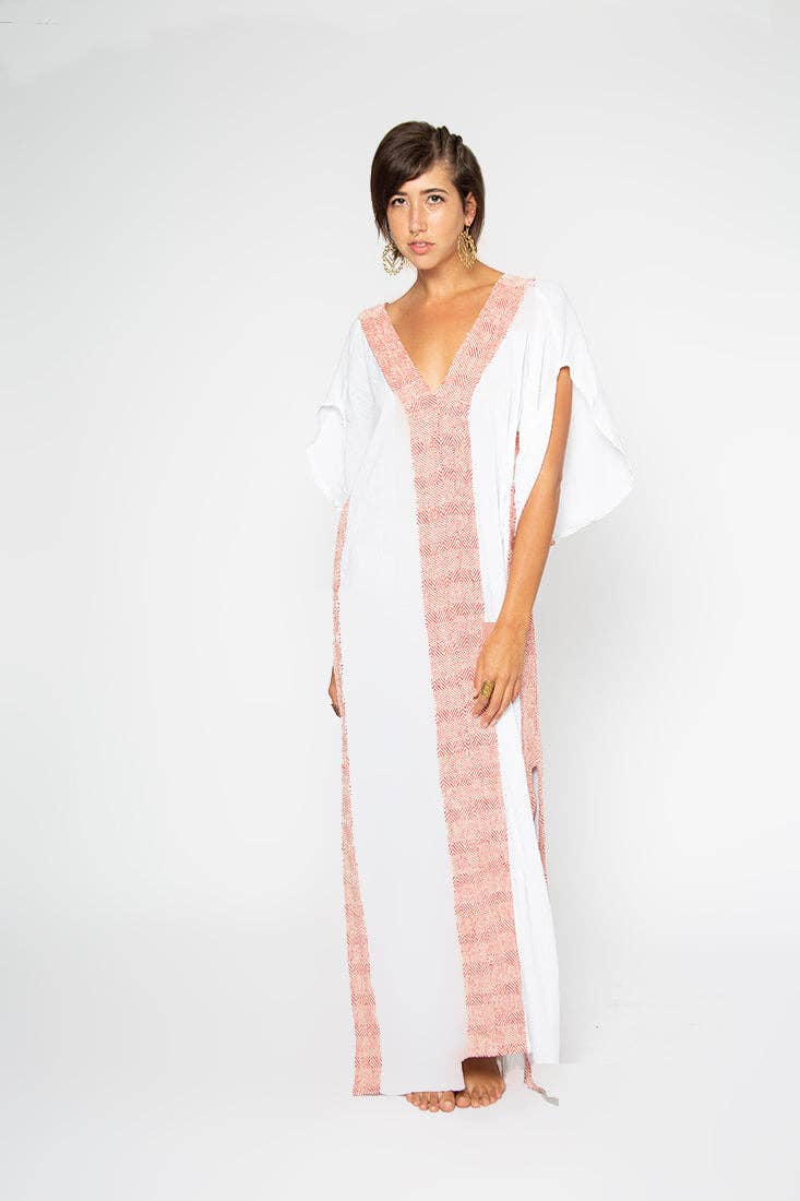 Omni Collection – wholesale Kaftan - Dam – Kaftanklänning med afrikanskt mönster och öppen rygg4