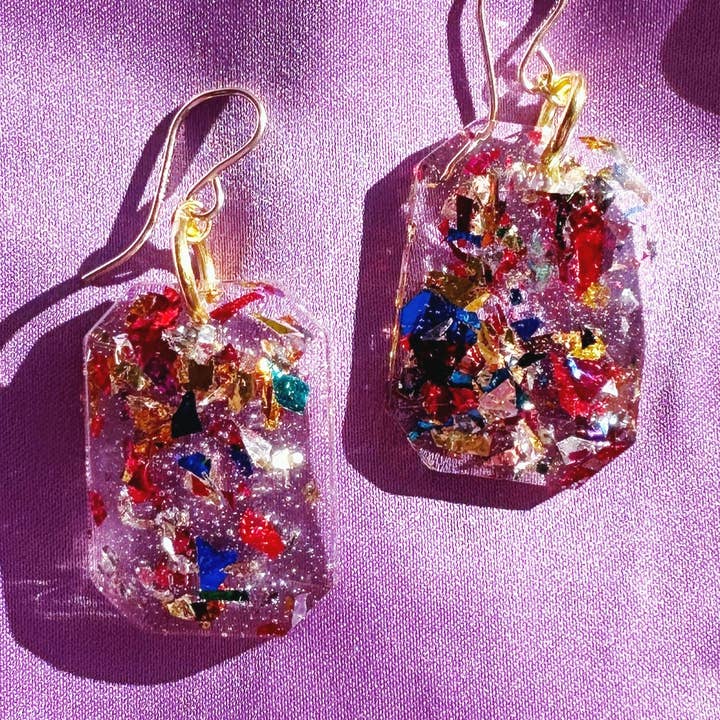 Coco's Musings - Wholesale Dangle Earrings - Confetti Karen Earrings0
