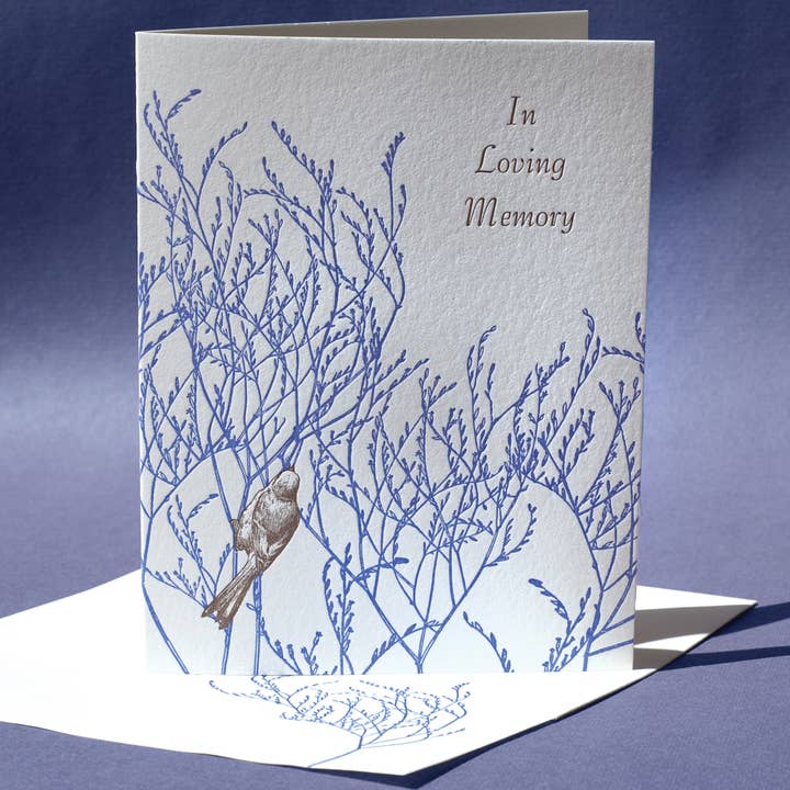 Marsh Rosemary Sympathy Card for wholesale by Painted Tongue Press