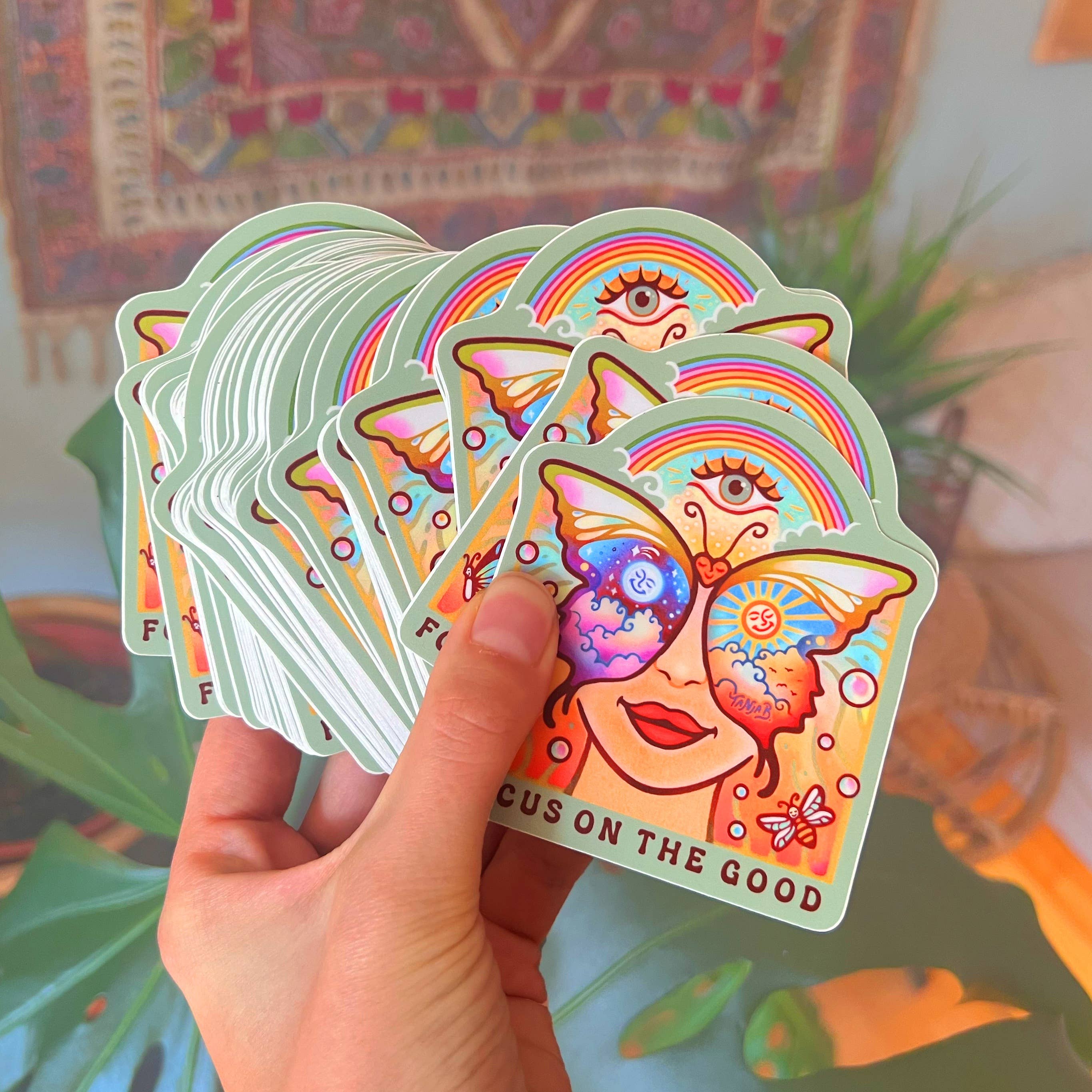 SeeknRevel - Wholesale Sticker - Focus on the good - Sticker2