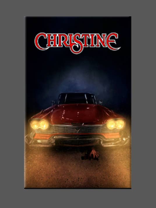 CHRISTINE - Aimant, badge ou miroir rectangulaire 2x3" - Steven King, Carpenter pour la vente par Ba Ba Buttons
