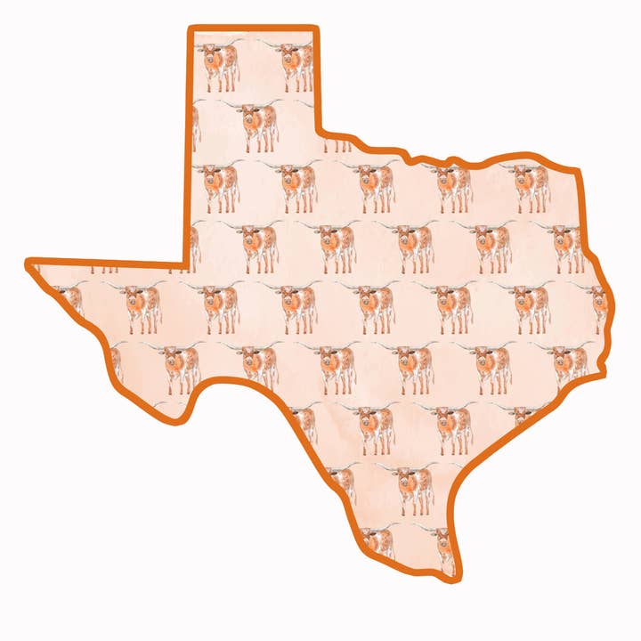 Front Porch Elegance - Wholesale Door Hanger - Texas Longhorns (Pattern)- Door Hanger1