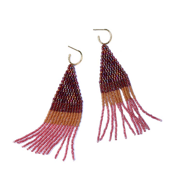 Pendiente Franja Ruby para venta al por mayor de bluma project