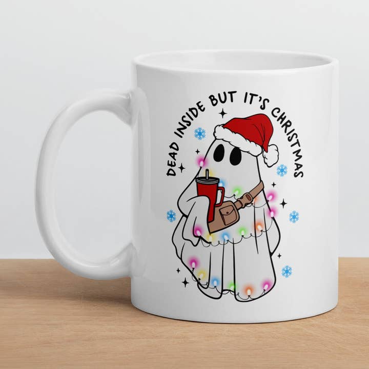 Dead Inside But It's Christmas Mug for wholesale by Jetpack Mugs