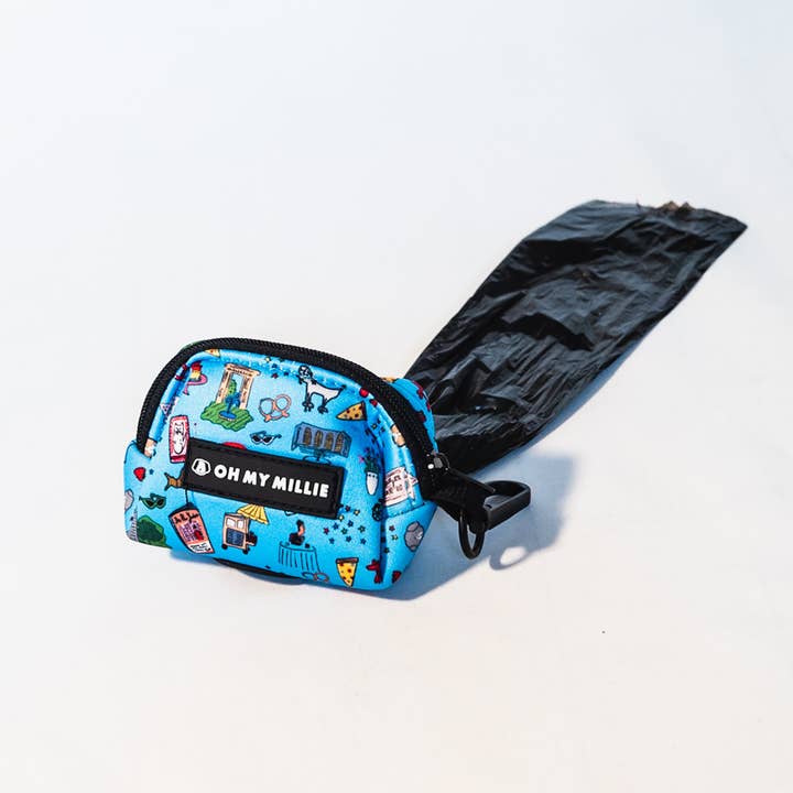 Happy Walking Poop Bag Holder for wholesale by Oh My Millie