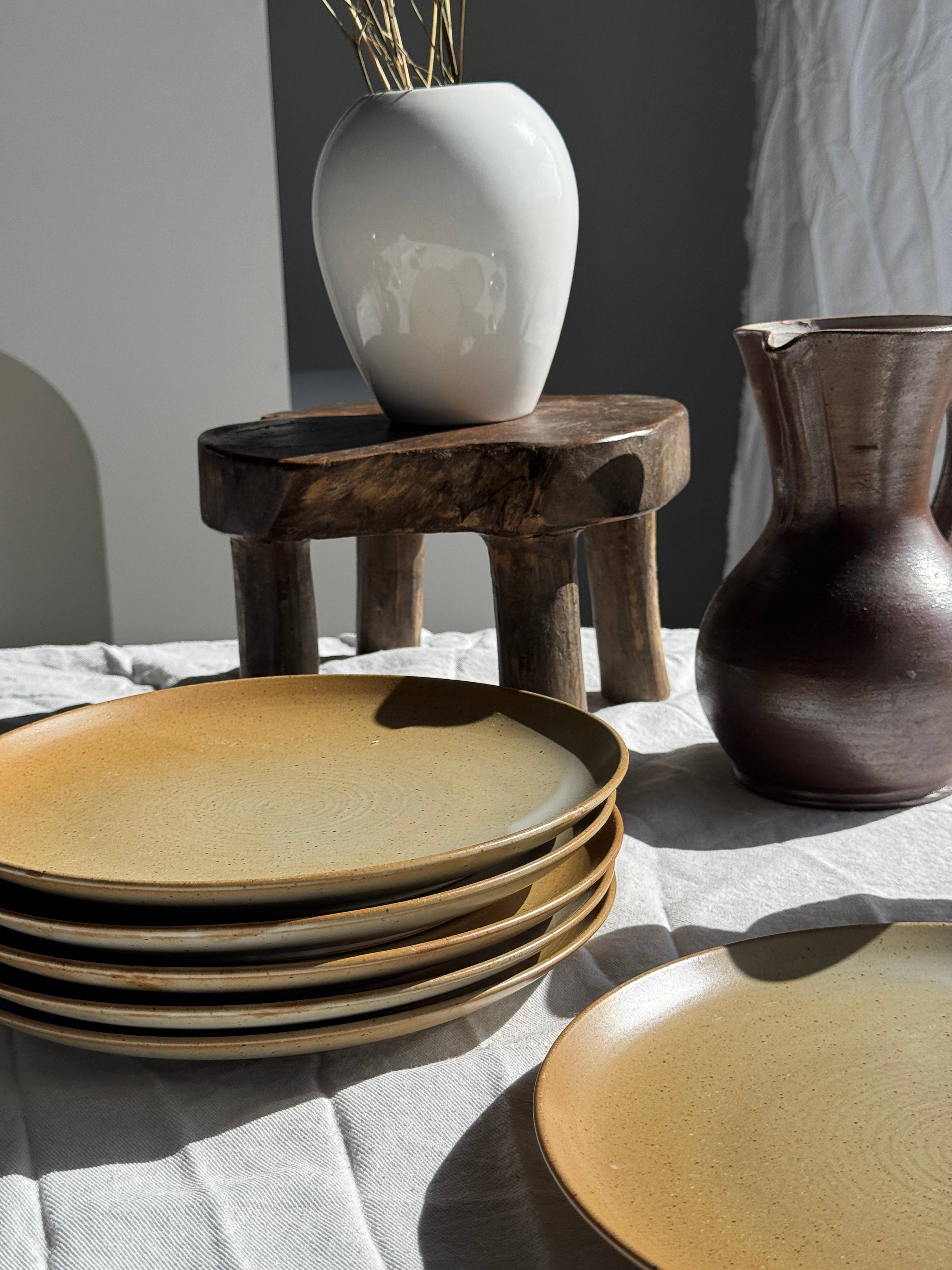 Office Objets - Wholesale Dinner Plate - Set of 6 stoneware plates Village France D2421