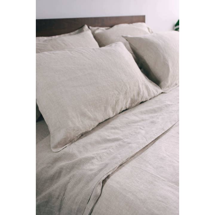 Linen Way Inc. - Wholesale Bedding Pillowcase/Sham - Trieste Pillow Case in White & Natural - Set of Two1