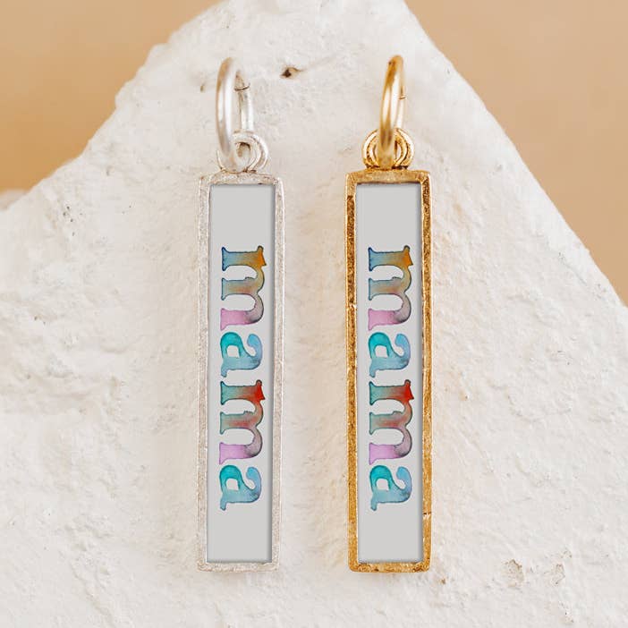 Mama Charm Pendant Gold or Silver for wholesale by Bel Kai