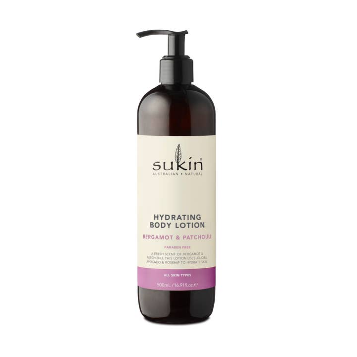 Hydrating Body Lotion - Bergamot & Patchouli 500ml for wholesale by Sukin UK