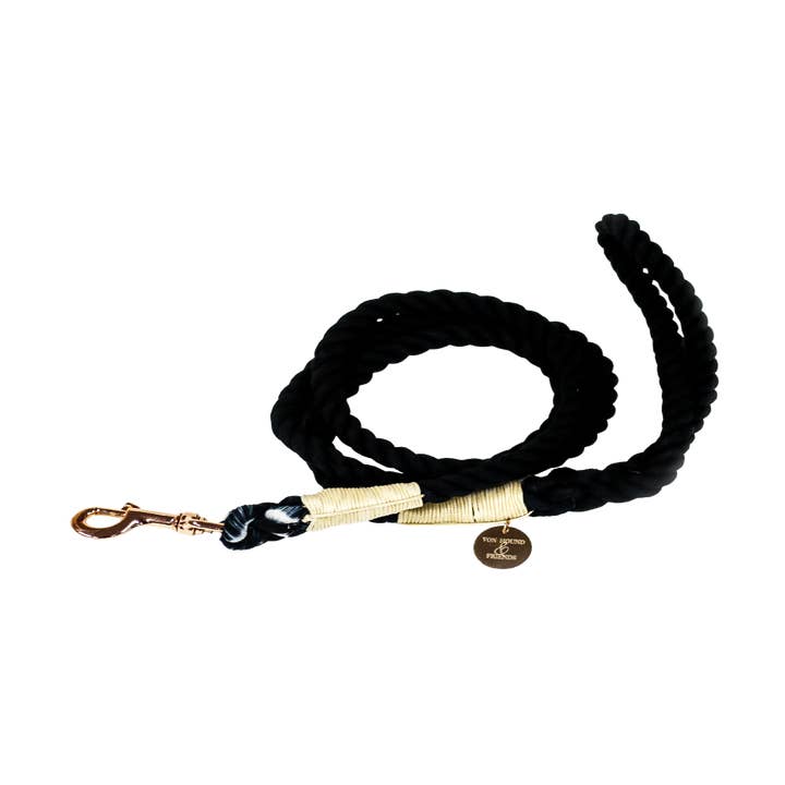 Black Rope Dog Leash for wholesale by Von Hound And Friends