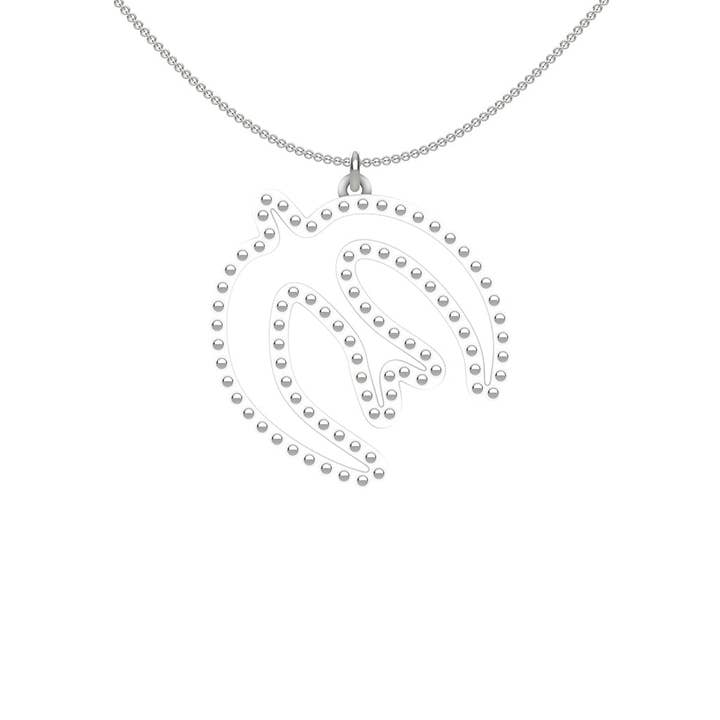 Pendentif HIRONDELLE CLOUS D'OREILLES BLANC pour la vente par Ree Gallagher Jewelry