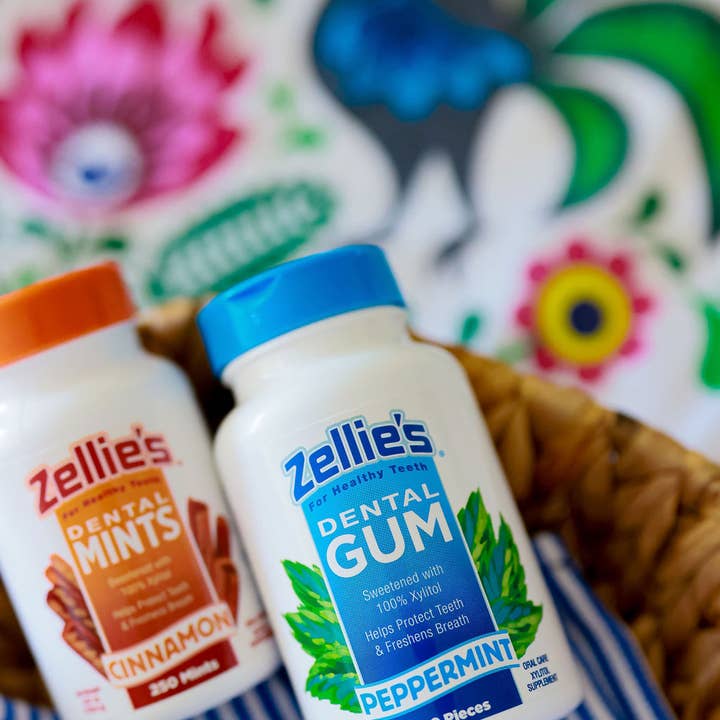 Zellie's - Wholesale Chewing Gum - Zellie's Xylitol Dental Gum - Peppermint 100ct Jar
