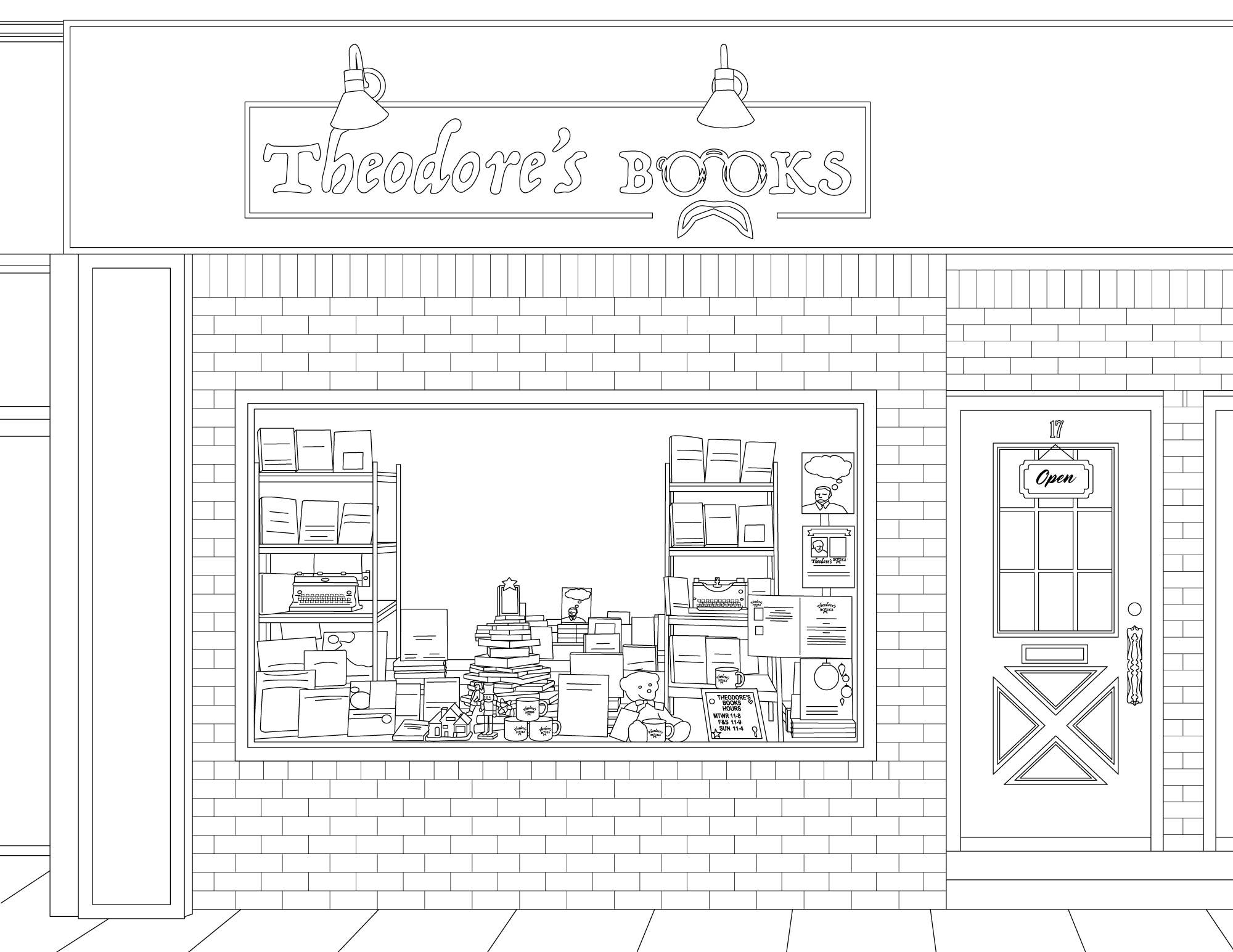 Color Our Town - Vente Livre de coloriage – adulte - Livre de coloriage couleur Oyster Bay3