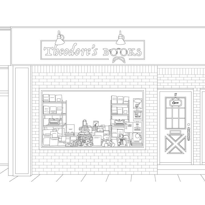 Color Our Town - Vente Livre de coloriage – adulte - Livre de coloriage couleur Oyster Bay3