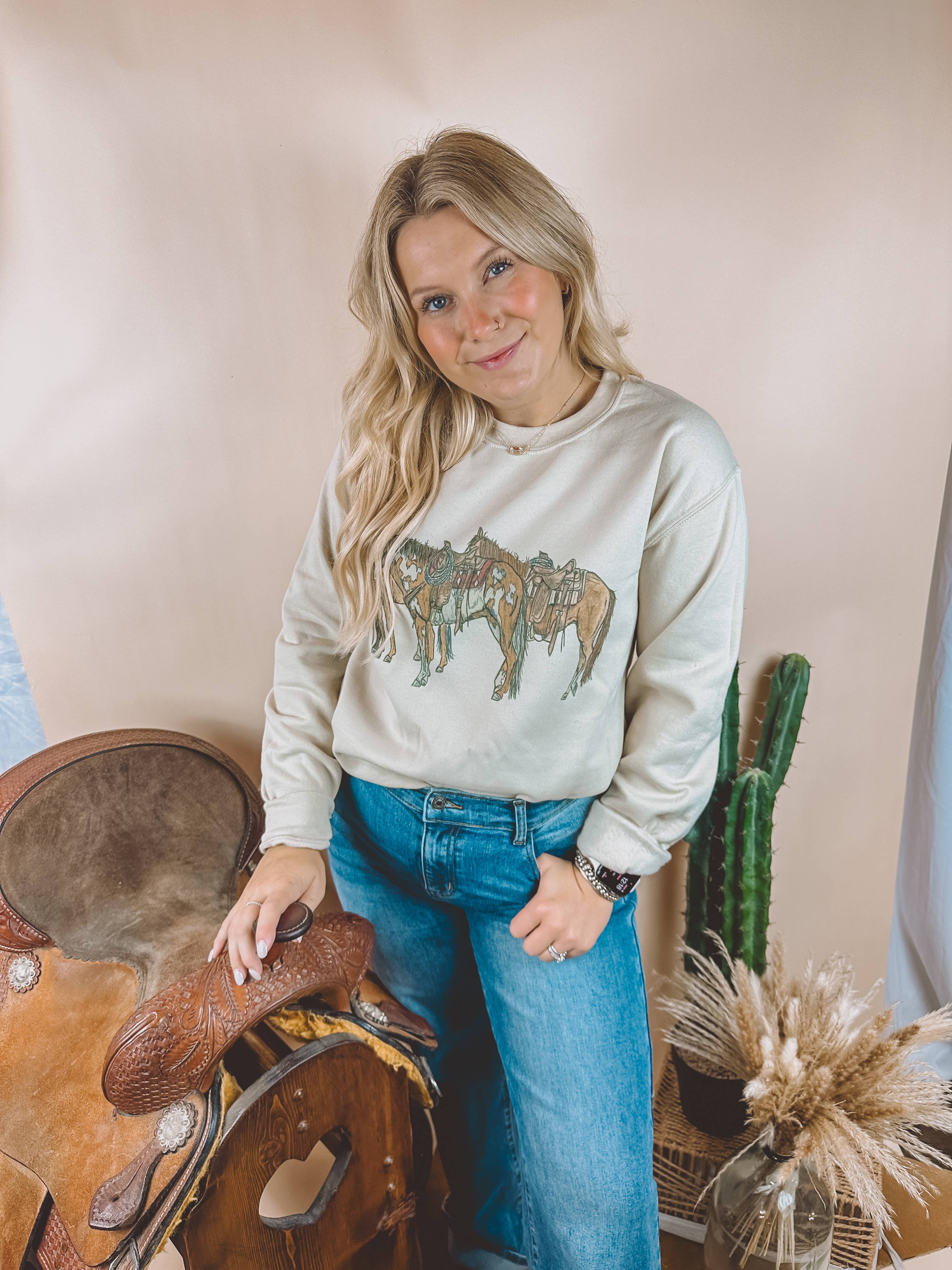 The Walking A - Wholesale Graphic Sweatshirt - Women's - LONELY RIDERS1