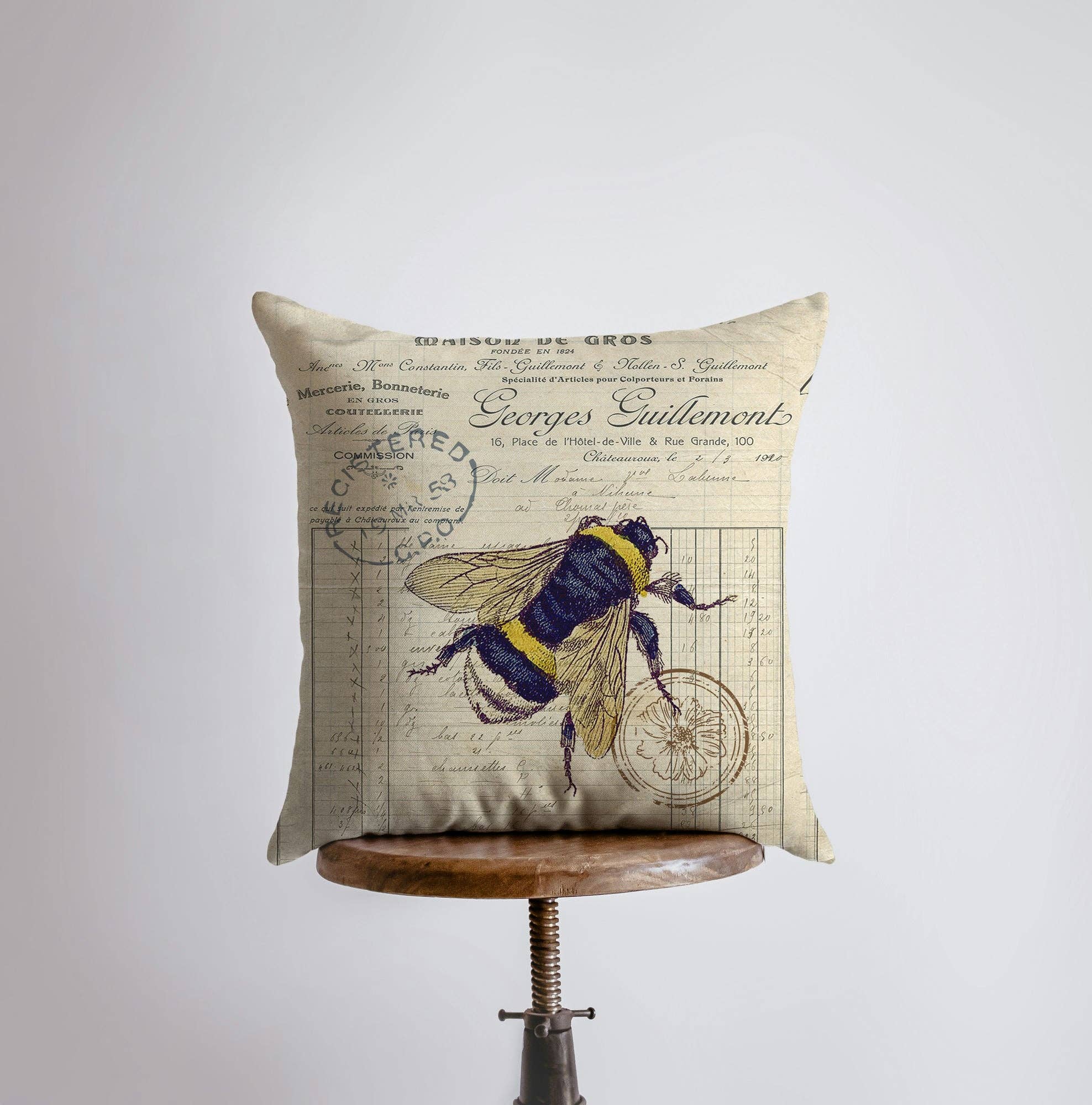 UniikPillows - Vendita all'ingrosso Fodera cuscino decorativo - Ape | Honey Bee | Federa per cuscino | decorazione della casa | Bumble Bee | insetti | decorazione estetica della stanza | decorazione rustica | regalo0