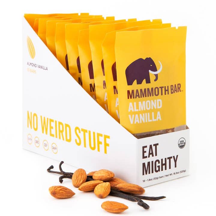 Mammoth Bar - Wholesale Snack Bar - Organic Gluten-Free Almond Vanilla Bar2