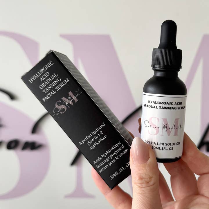 Sutton Michelle Designs - Wholesale Facial Serum/Concentrate - Hyaluronic acid gradual tanning face serum
