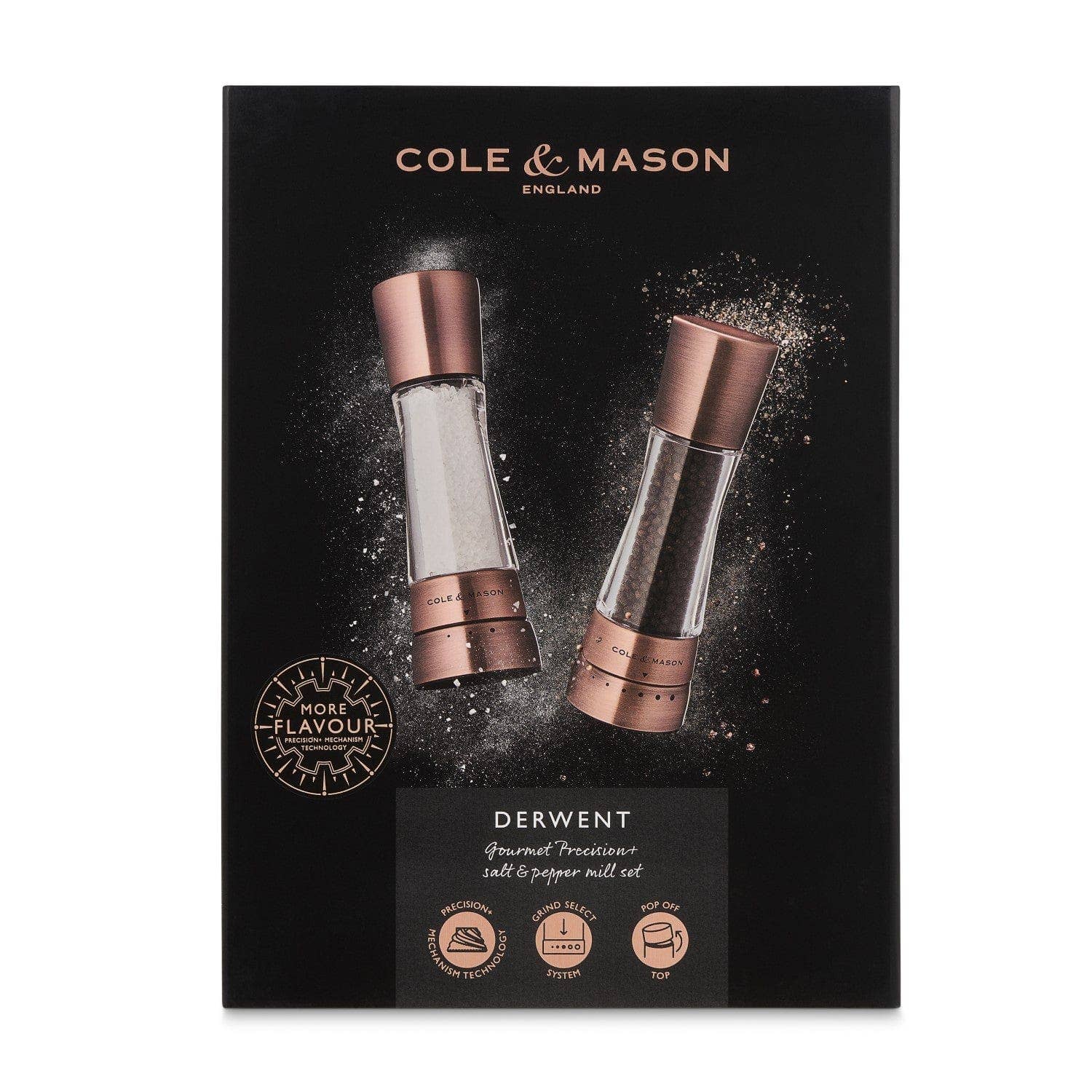 DKHB [Zyliss, Cole & Mason, Swissmar, AdHoc, Ken Hom] - Wholesale Salt & Pepper Shaker Set - Cole & Mason Derwent Salt & Pepper Mill Gift Set, Copper6