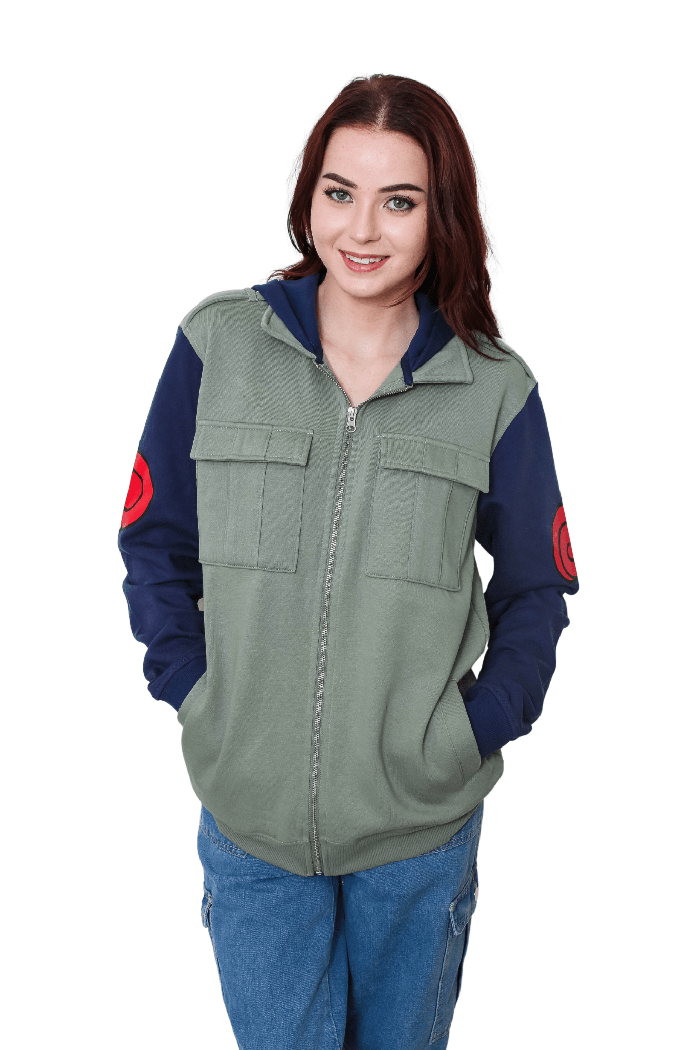 Fundom - Wholesale Hoodie - Unisex - Naruto Shippuden Kakashi Hatake Cosplay Military Style Hoodie With Headband3