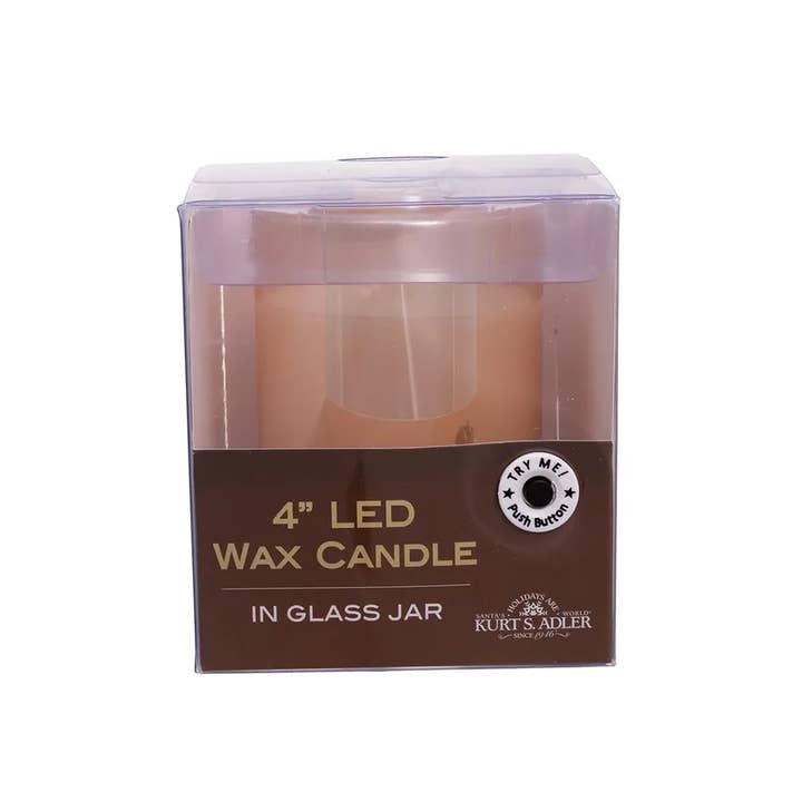 Kurt S. Adler, Inc. - Wholesale Flameless Candle - 4"B/O LED FLICKER FLAME CANDLE IN JAR2