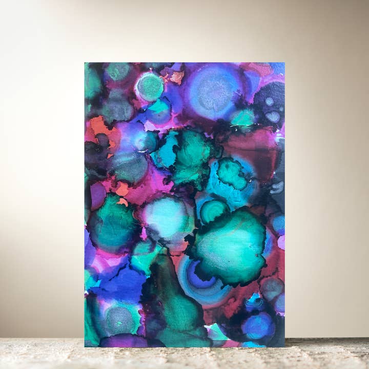 Colour Ink Five Card by John Sheehy for wholesale by HomeLess Made