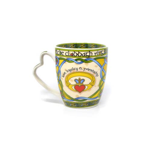 Dublin Gift Company – wholesale Kaffekoppar – The Claddagh ring mugg i benporslin6
