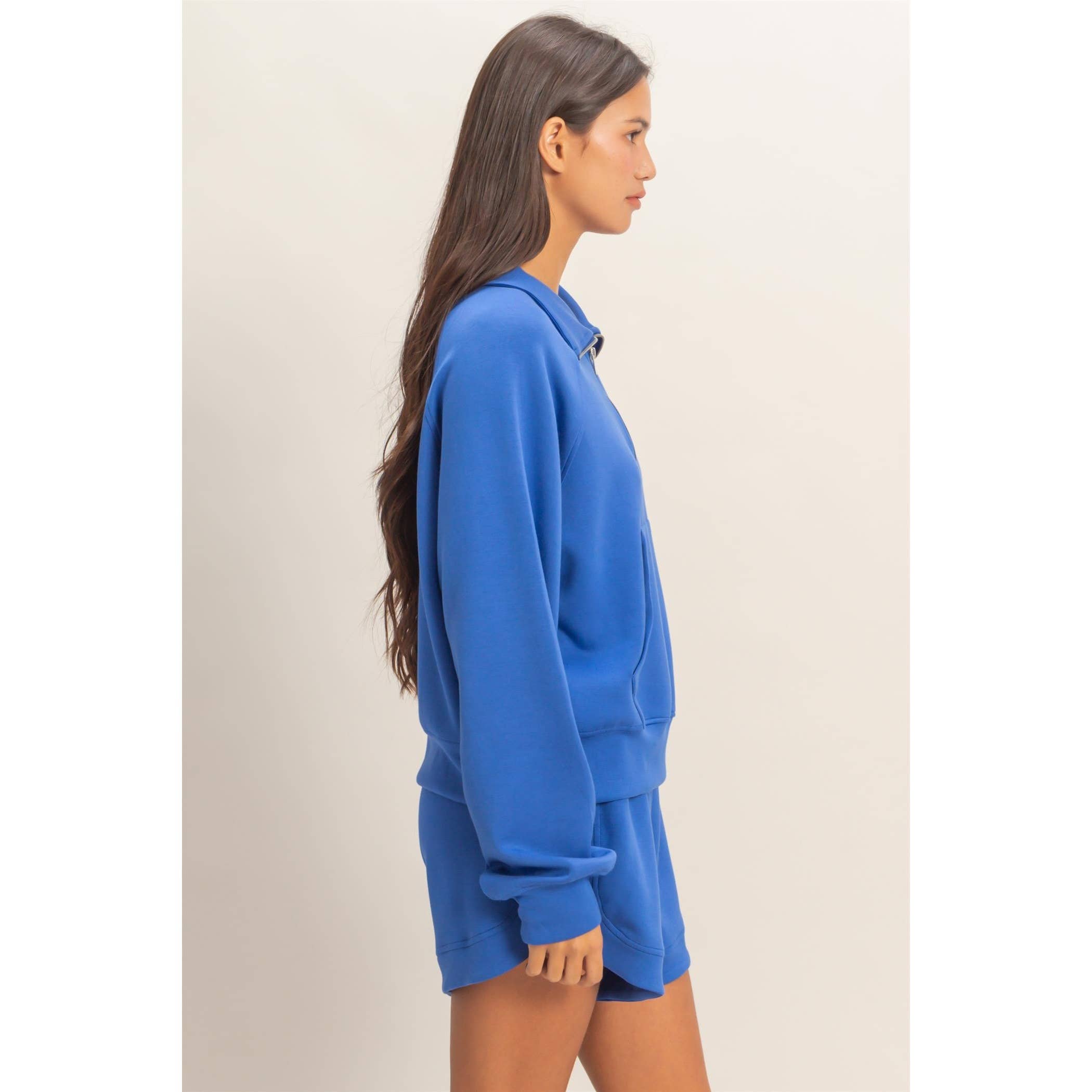 HYFVE - Wholesale Sweatshirt - Women's - Half-Zip Collar Pullover2
