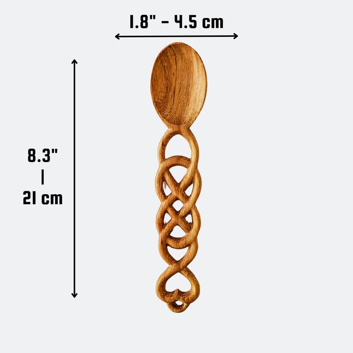 194 Craft House – wholesale Kitchen spoon – Welsh Love Spoon - Wooden Heart Spoon - Home Decor and Gifts1