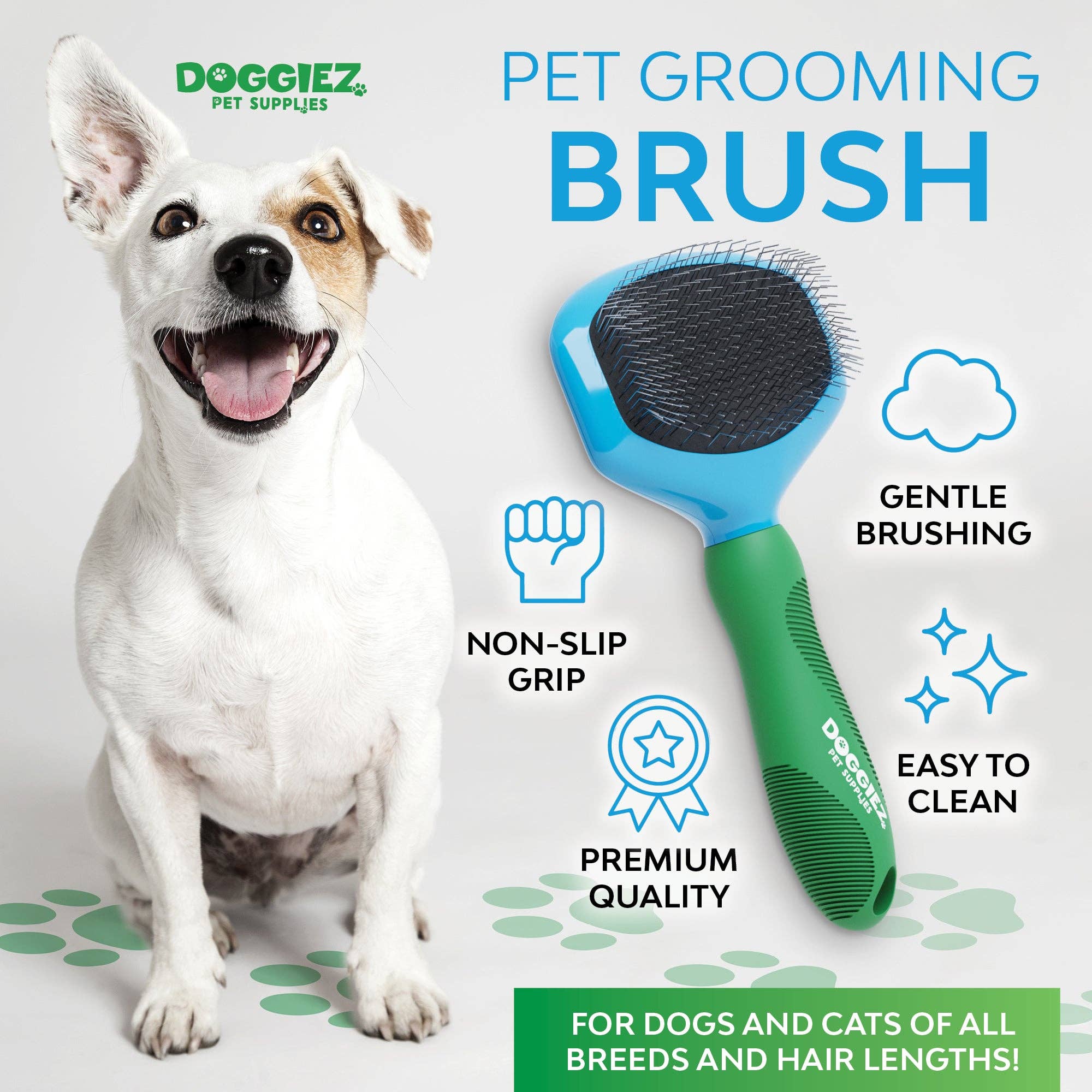 Doggiez Pet Supplies – wholesale Pet brush – Cat/dog – Pet Grooming Brush with Comfort Grip Handle2