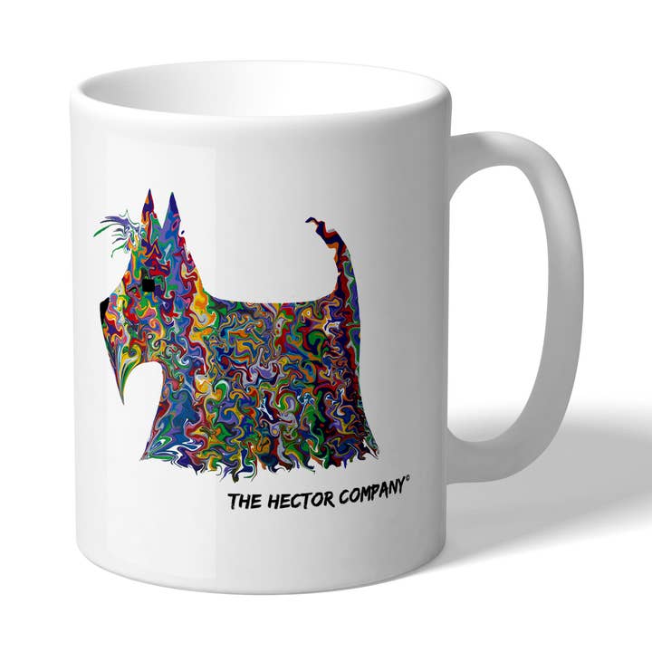 Psychedelic Scottie hund mugg för wholesale av The Hector Company
