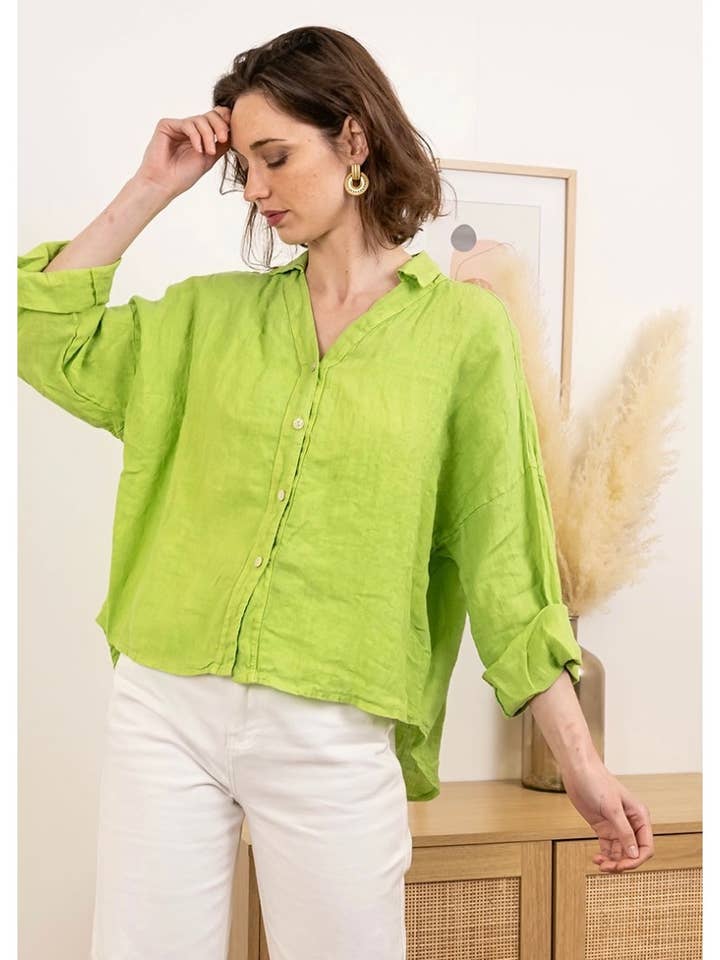 48902 CAMISA DE LINHO por atacado de LINEN & COTTON HOUSE