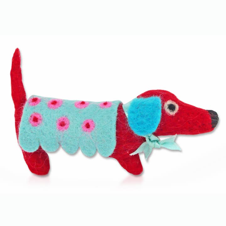 Kit de feutrage à la saucisse pour chien Monsieur Saucisson pour la vente par Gilliangladrag Ltd