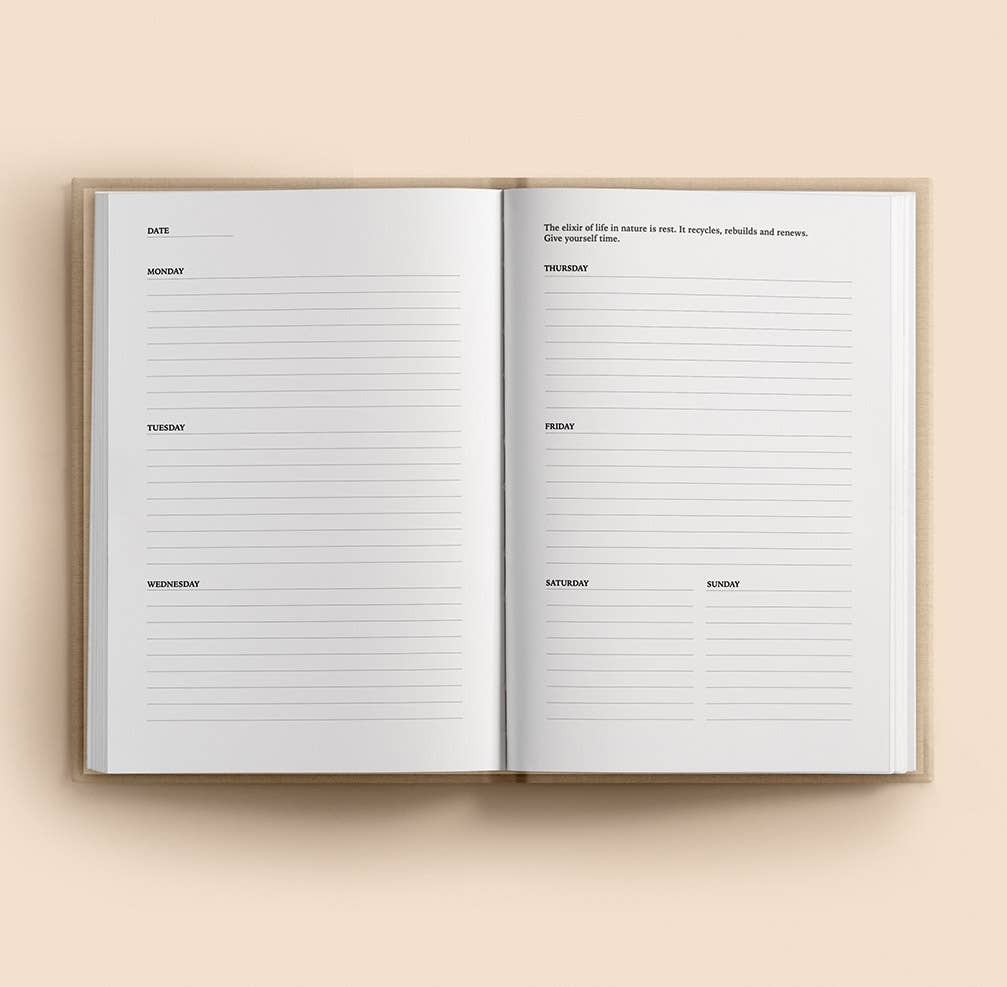 Anna Cosma - Wholesale Planner - STAY GOLD WILD SOUL - TIMELESS PLANNER CALENDAR - BEIGE 20263