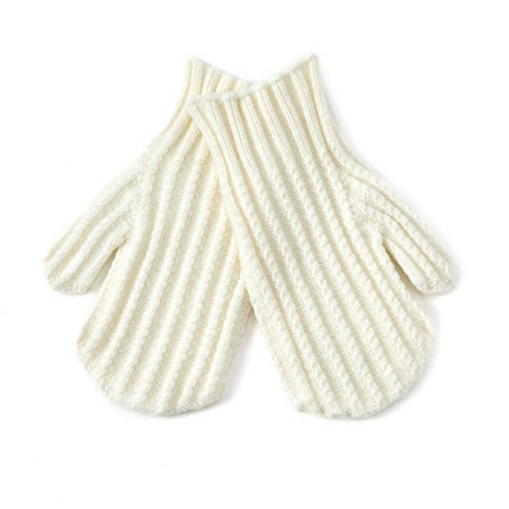 Dipped Shop - Wholesale Gloves - Women's - Cute Solid Color Ribbed Simple Knit Gloves DPG2807
