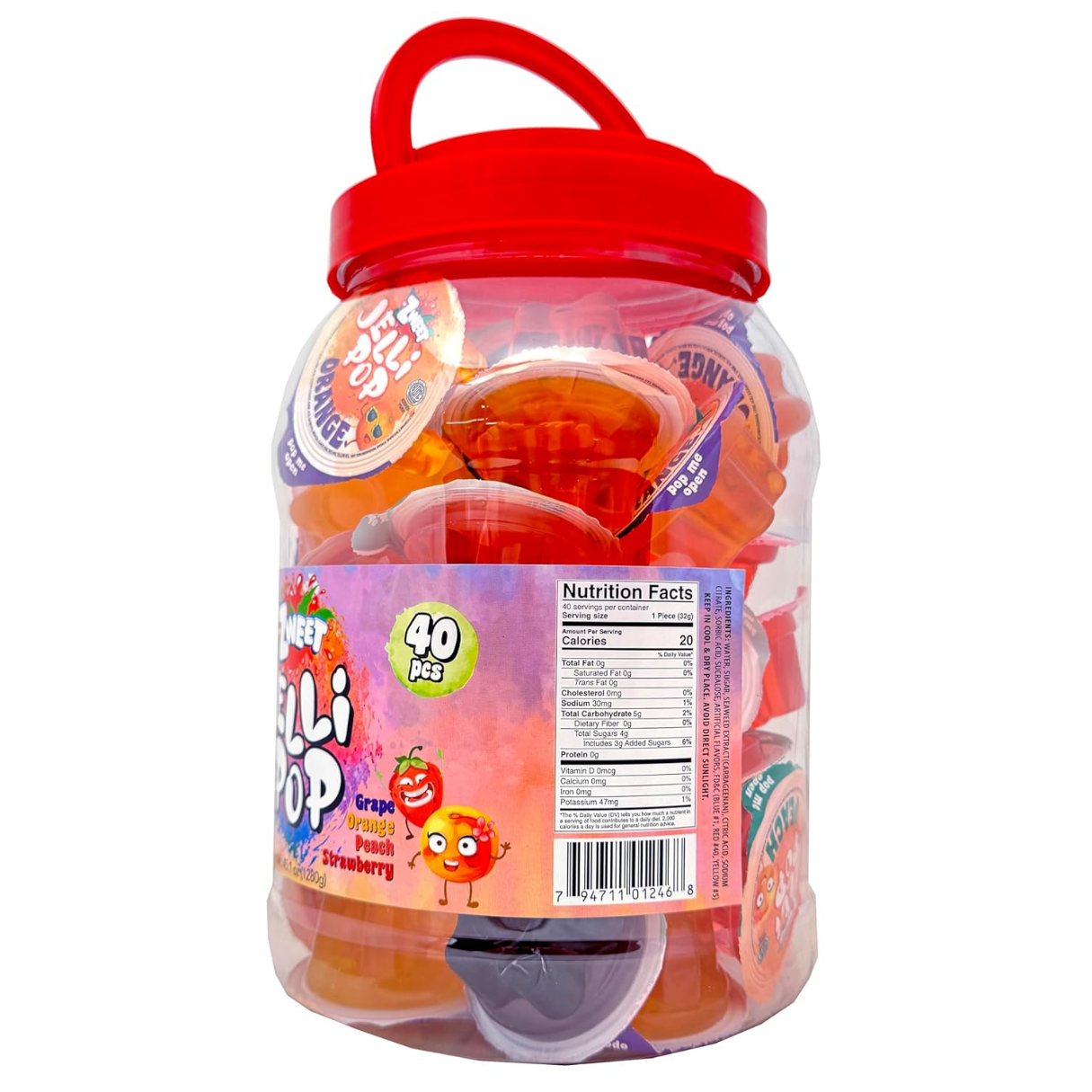 I Got Your Candy - Wholesale Gummy - Zweet Jelli Pop Jar 45.01oz - 40pcs2