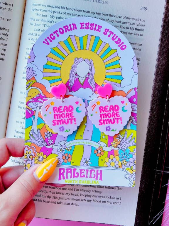 Read Banned Books Bookish Earrings for wholesale by Victoria Essie Studio