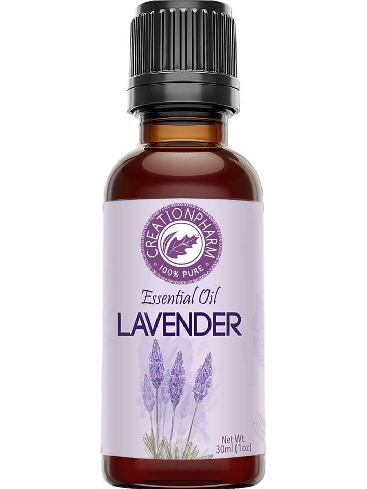 Olio Essenziale di Lavanda Francese 1 Oz 30 Ml di Creation Pharm Distillato a Vapore per Aromaterapia per la vendita all'ingrosso da parte di Creation Farm Inc