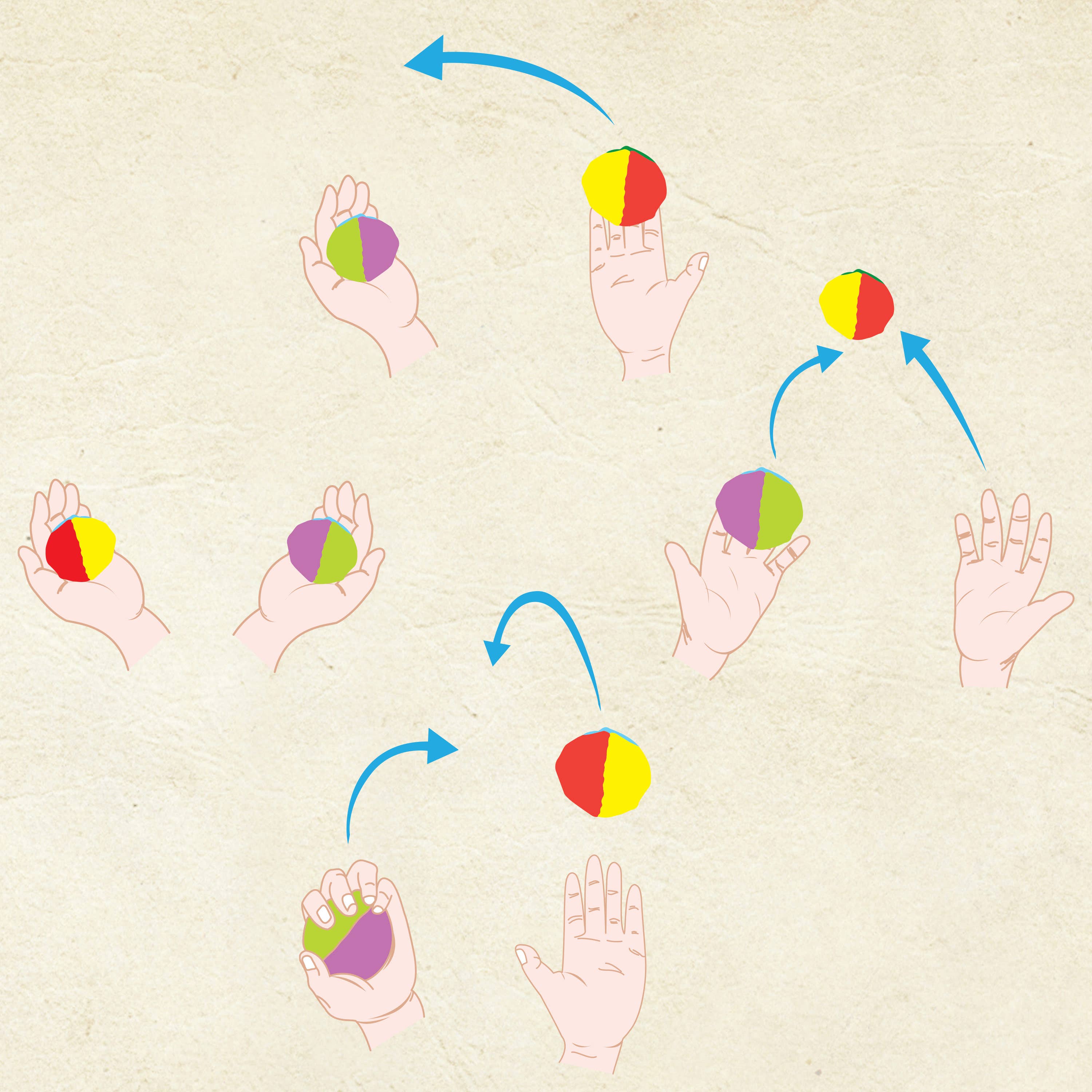 Hinkler USA - Wholesale Toy Set - Kids - Retro Box Learn Juggling3