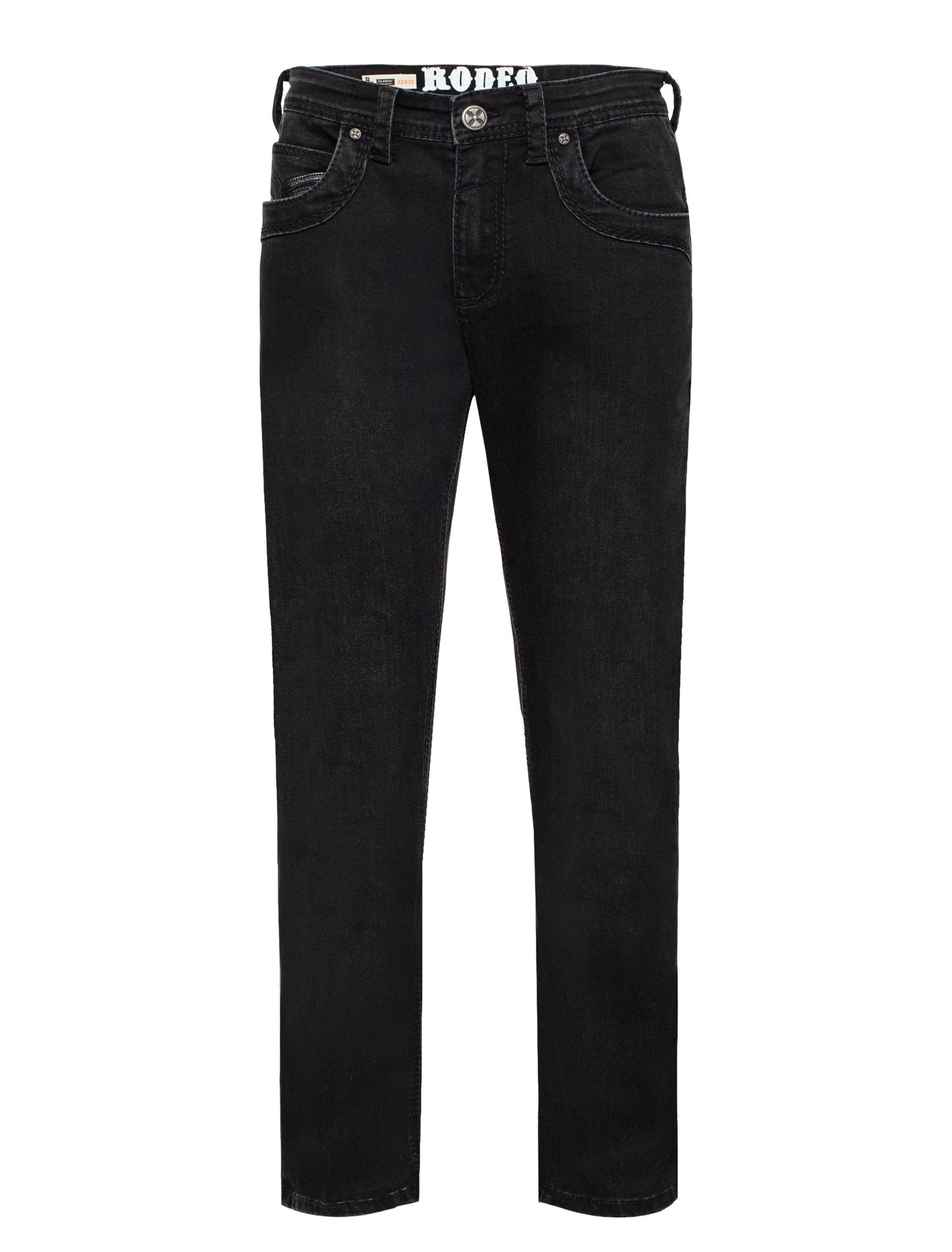 Rodeo Clothing - Wholesale Jeans - Men's - MEN'S COTTON/SPANDEX STRETCH FANCY SLIM STRAIGHT JEANS-RP500-5111