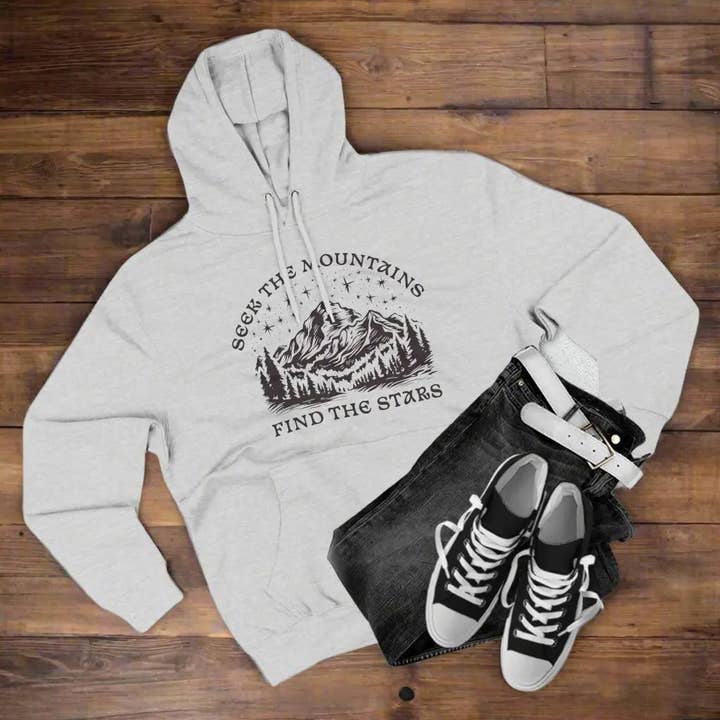 Cerca le montagne, trova le stelle Felpa unisex da esterno con cappuccio. per la vendita all'ingrosso da parte di Park Service Apparel
