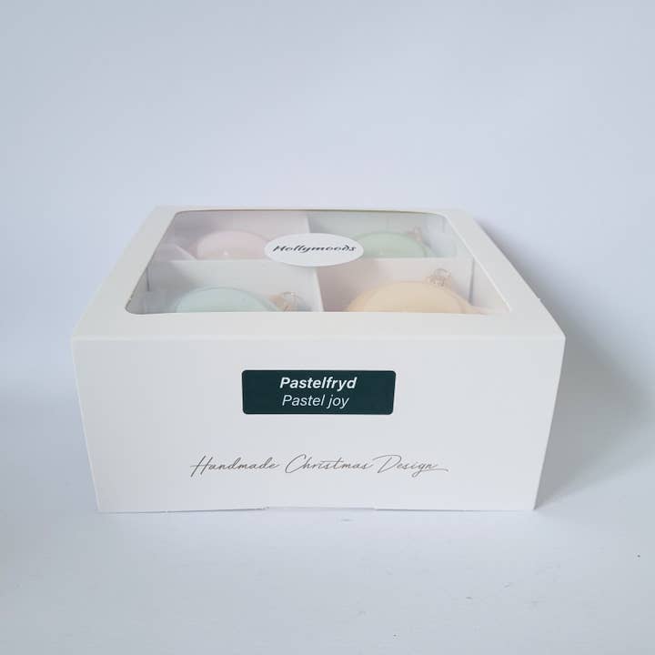 Hollymoods - Wholesale Ornament set - Pastel Joy - set of four Christmas baubles5