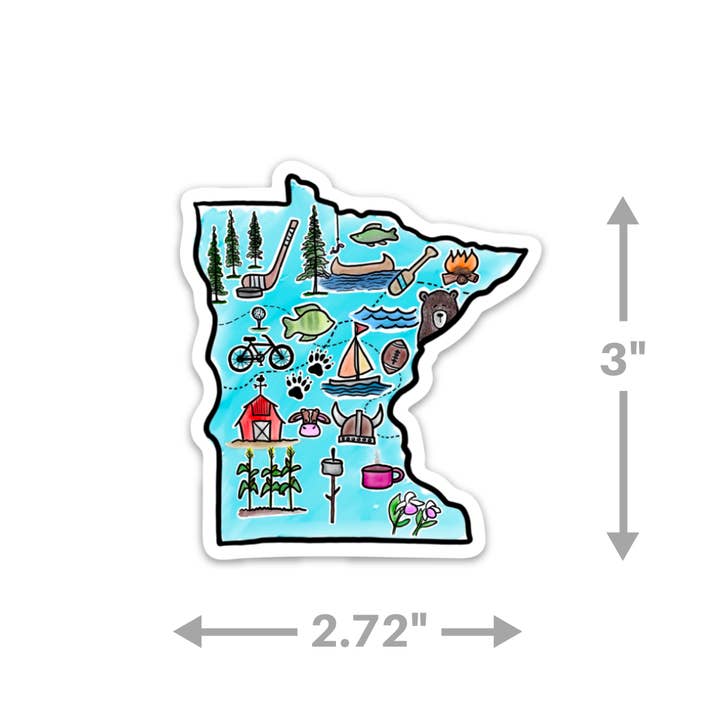 Kevin & Kaia - Wholesale Sticker - Minnesota Activities - Sticker2